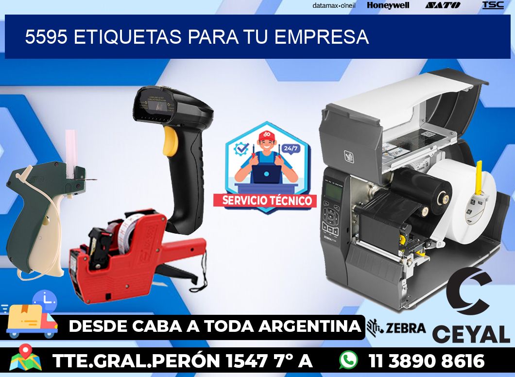 5595 etiquetas para tu empresa