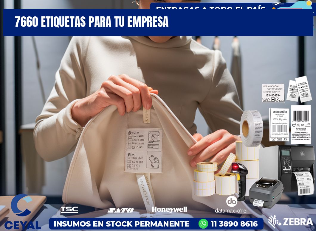7660 etiquetas para tu empresa
