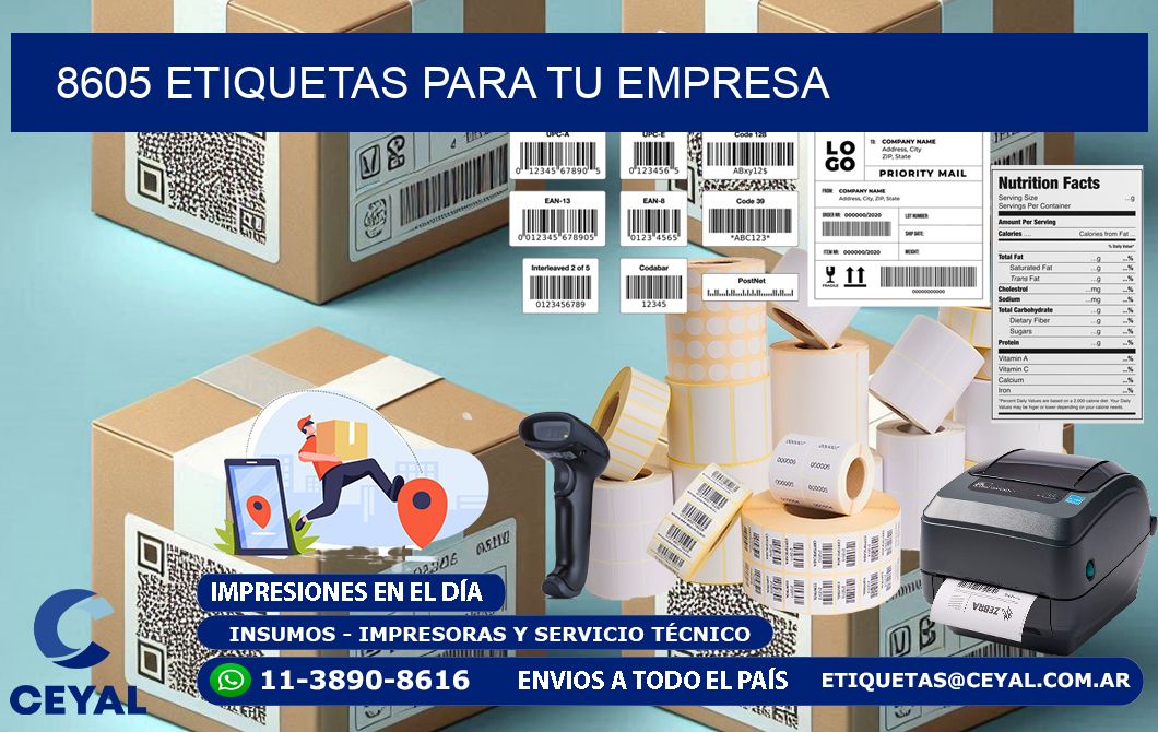 8605 etiquetas para tu empresa