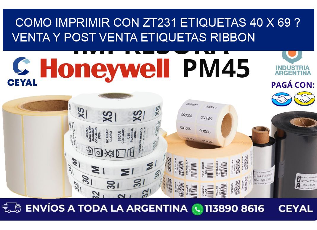 como imprimir con zt231 etiquetas 40 x 69 ? Venta y post venta etiquetas ribbon