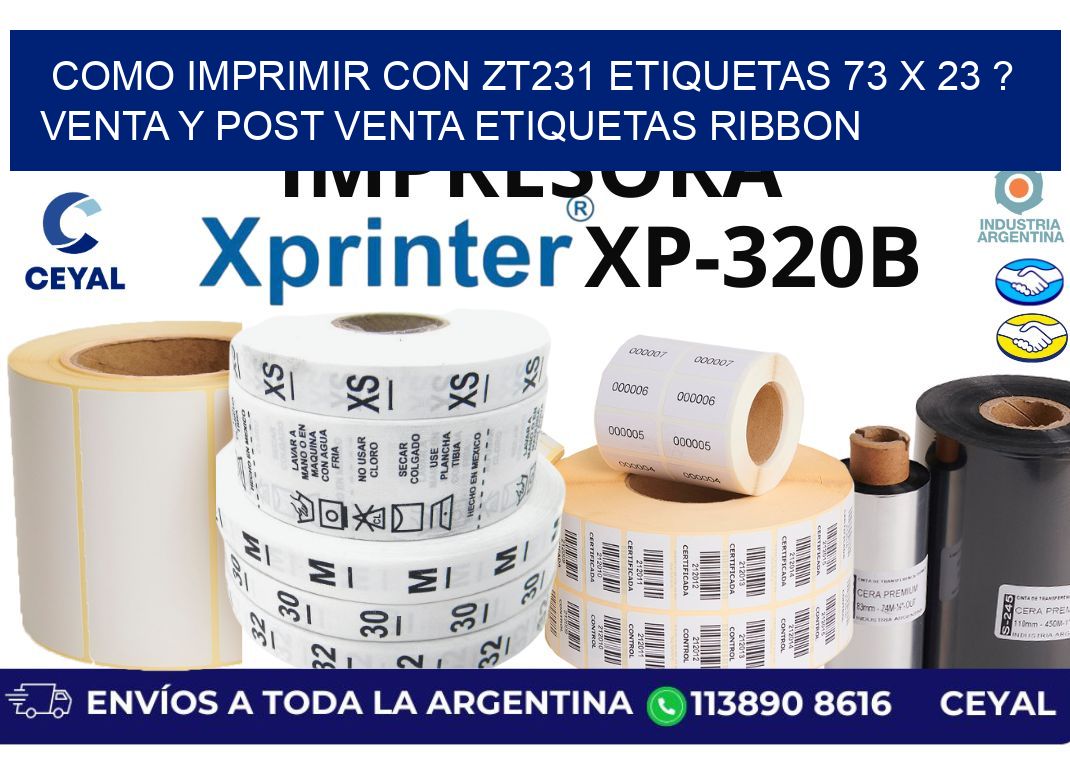 como imprimir con zt231 etiquetas 73 x 23 ? Venta y post venta etiquetas ribbon