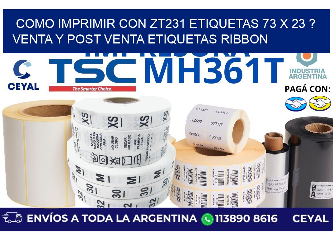 como imprimir con zt231 etiquetas 73 x 23 ? Venta y post venta etiquetas ribbon