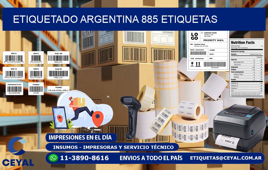etiquetado argentina 885 etiquetas