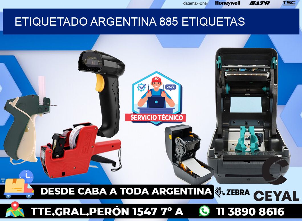 etiquetado argentina 885 etiquetas