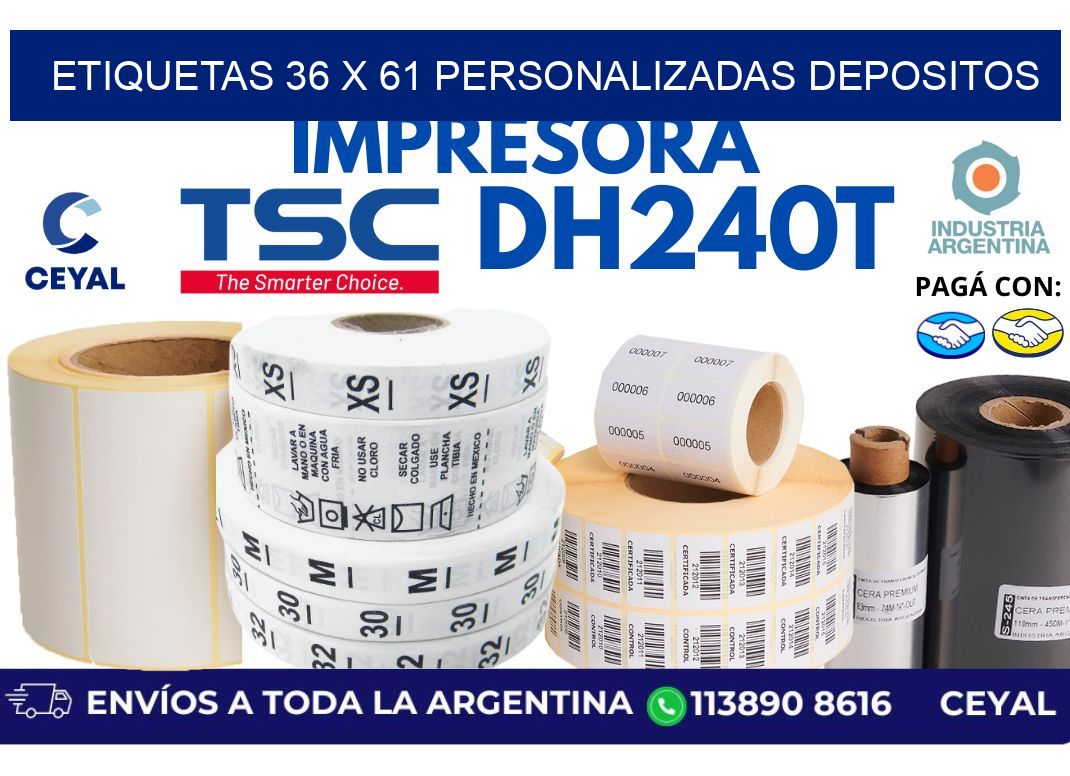 etiquetas 36 x 61 personalizadas depositos