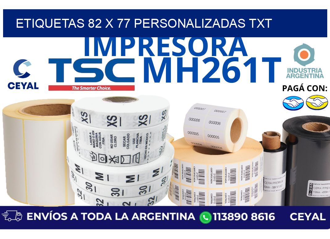 etiquetas 82 x 77 personalizadas txt