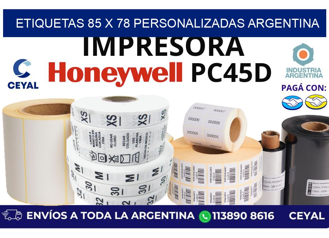 etiquetas 85 x 78 personalizadas argentina