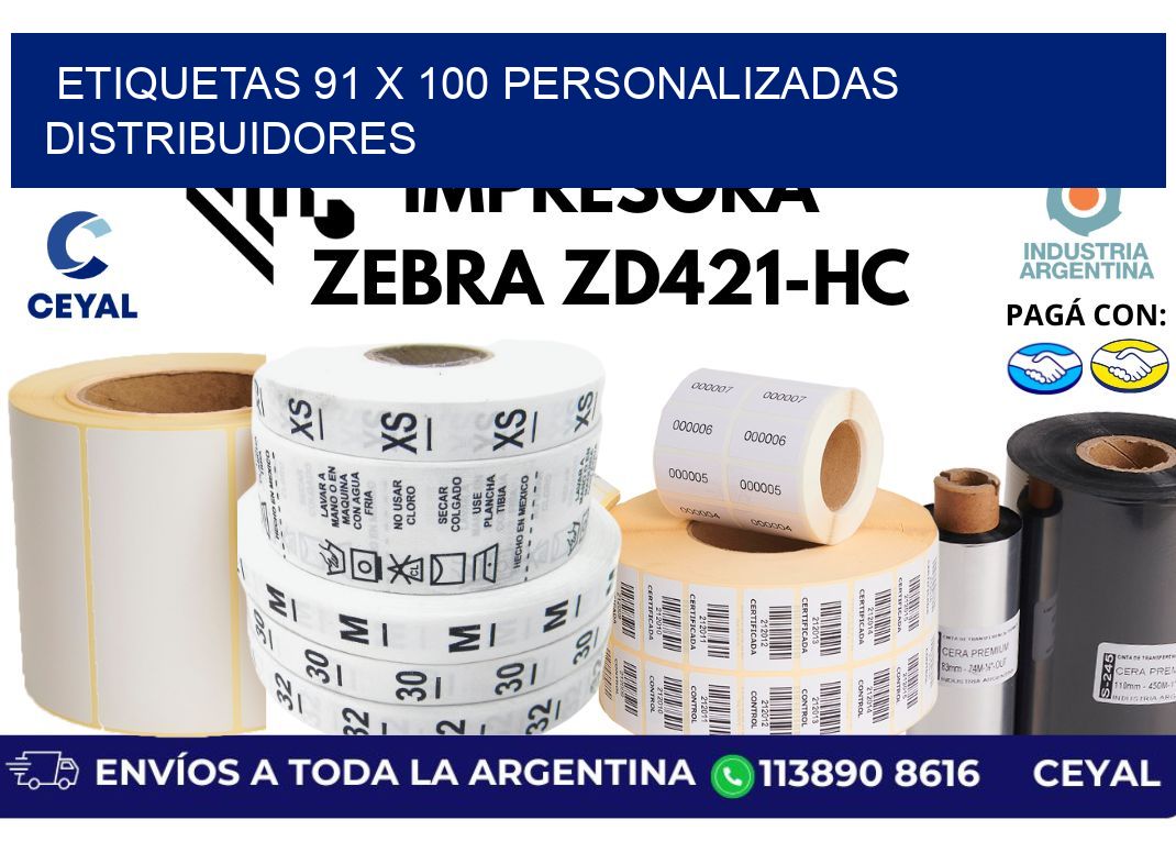 etiquetas 91 x 100 personalizadas distribuidores