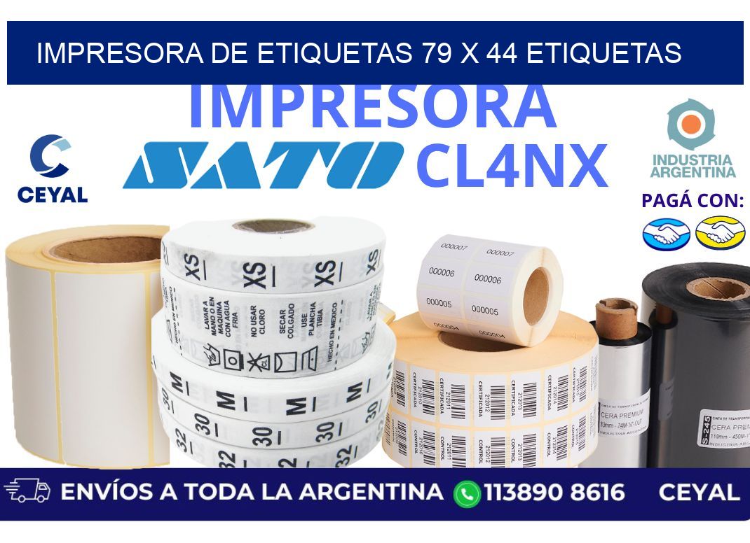 impresora de etiquetas 79 x 44 etiquetas