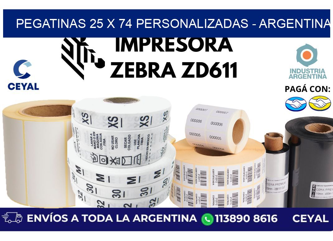 pegatinas 25 x 74 personalizadas – Argentina