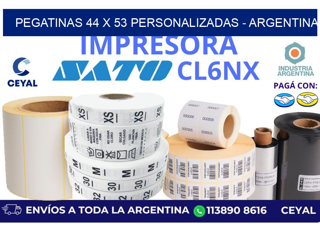 pegatinas 44 x 53 personalizadas – Argentina
