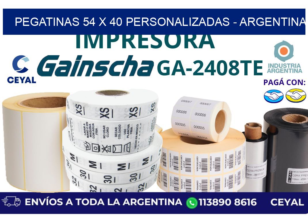 pegatinas 54 x 40 personalizadas – Argentina