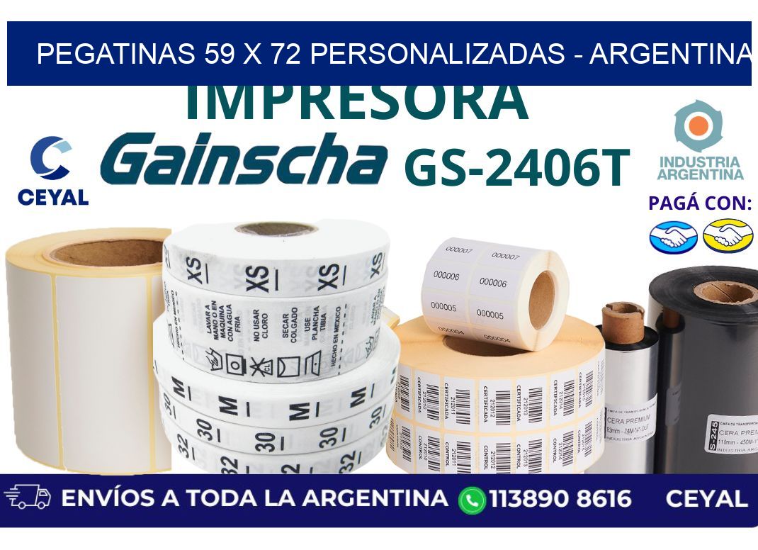 pegatinas 59 x 72 personalizadas - Argentina