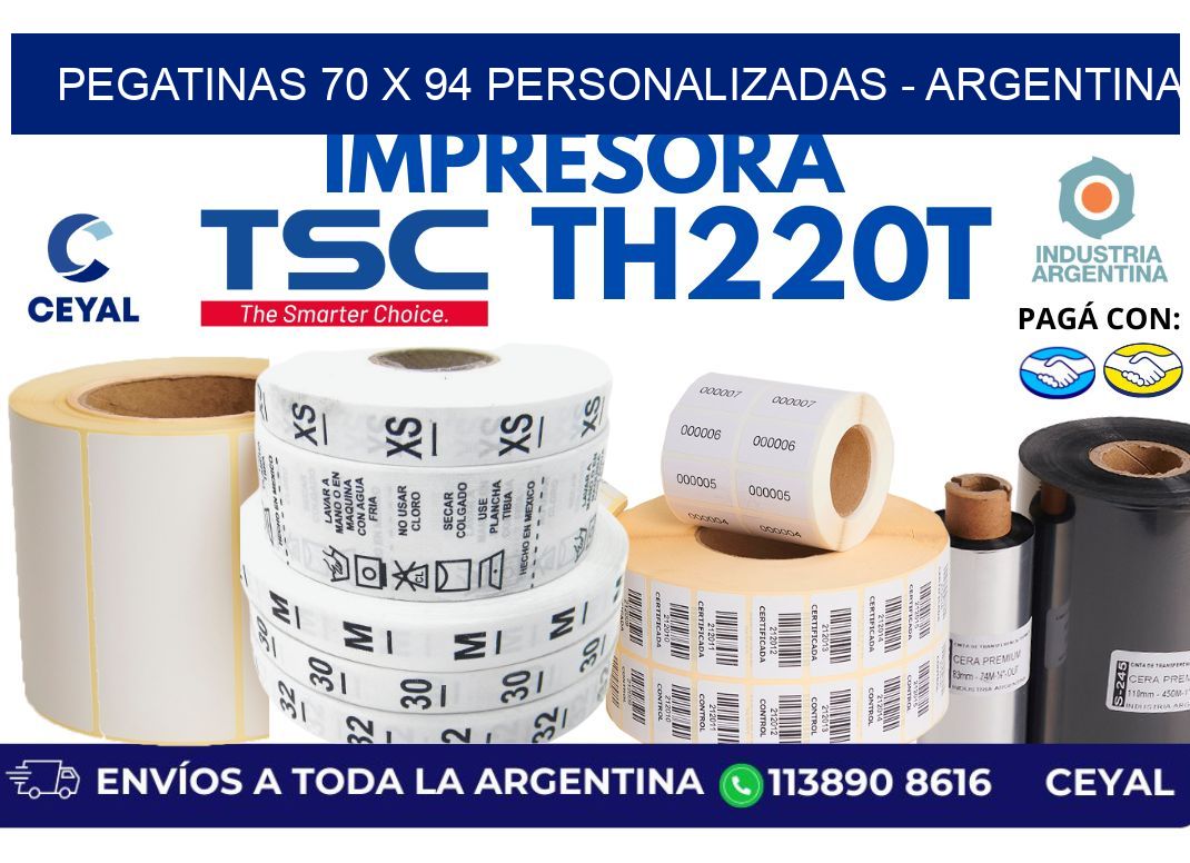 pegatinas 70 x 94 personalizadas – Argentina