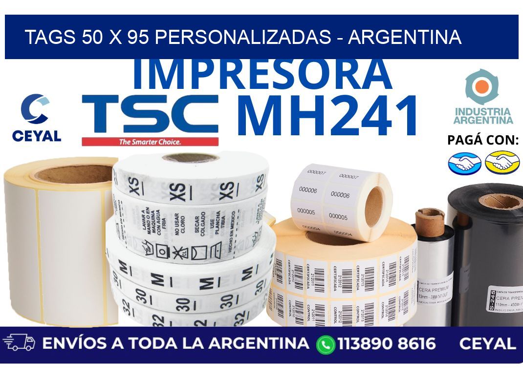 tags 50 x 95 personalizadas – Argentina