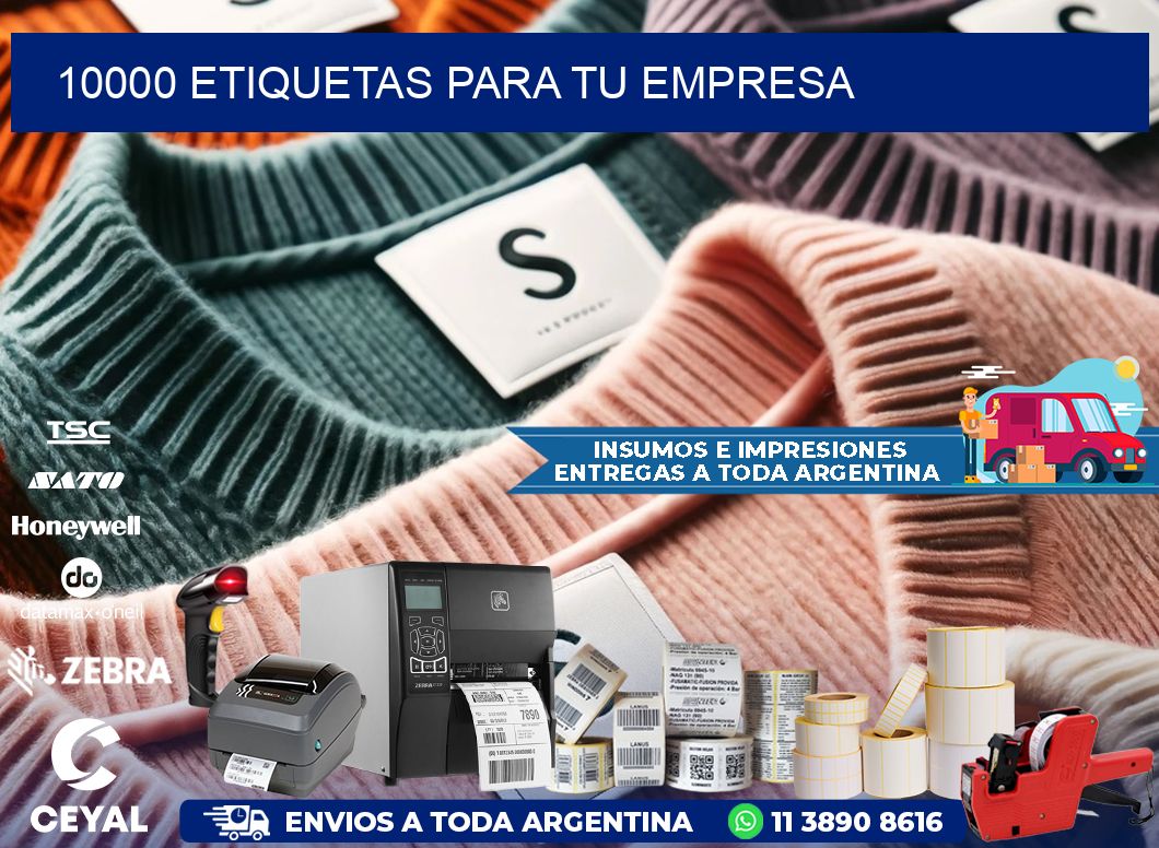 10000 etiquetas para tu empresa