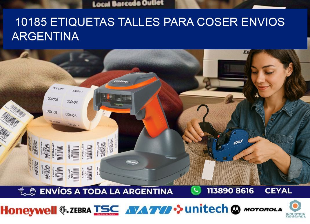 10185 ETIQUETAS TALLES PARA COSER ENVIOS ARGENTINA