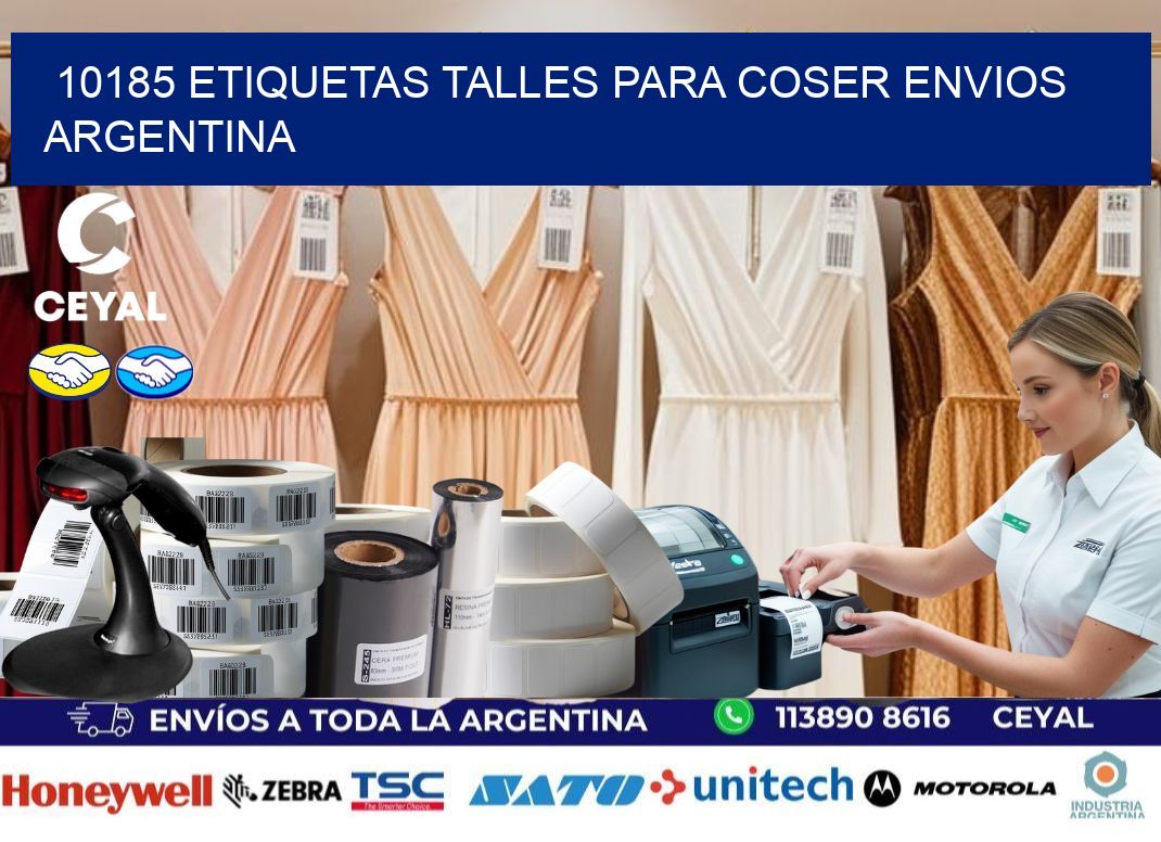 10185 ETIQUETAS TALLES PARA COSER ENVIOS ARGENTINA