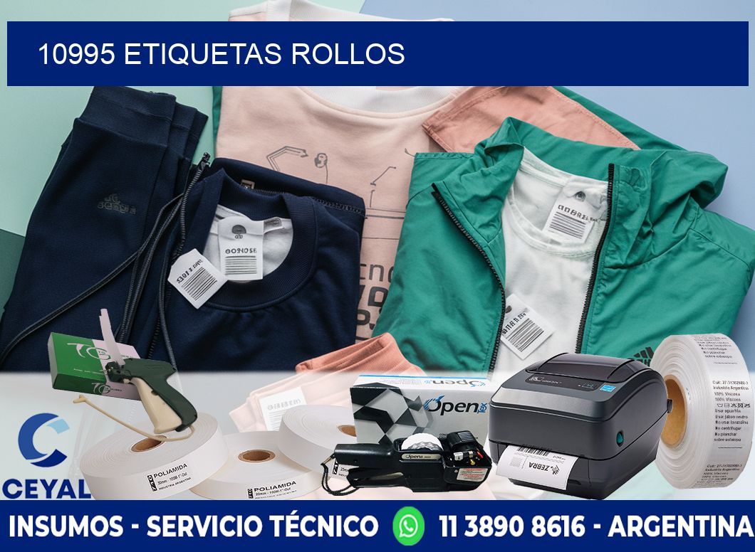 10995 etiquetas rollos