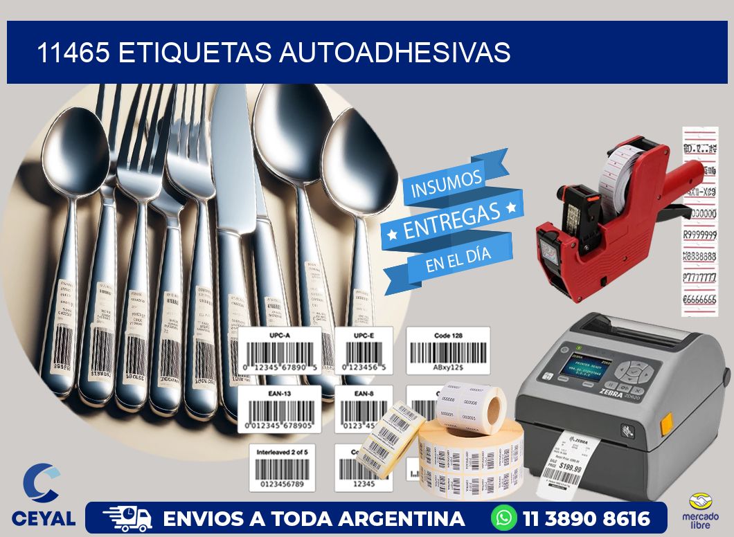 11465 etiquetas autoadhesivas