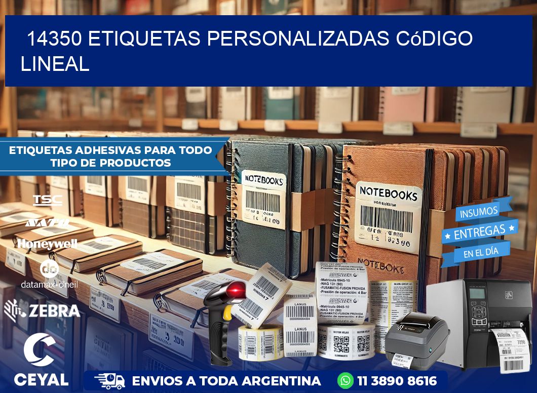 14350 Etiquetas personalizadas código lineal
