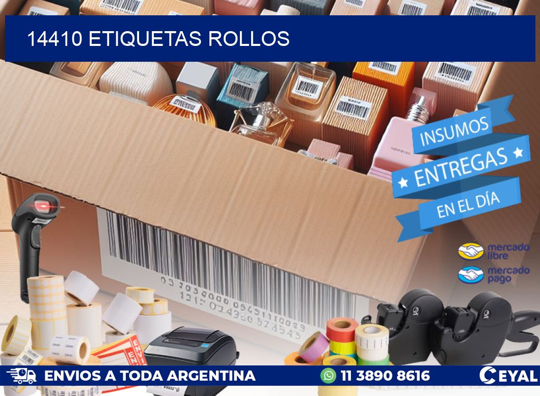 14410 etiquetas rollos