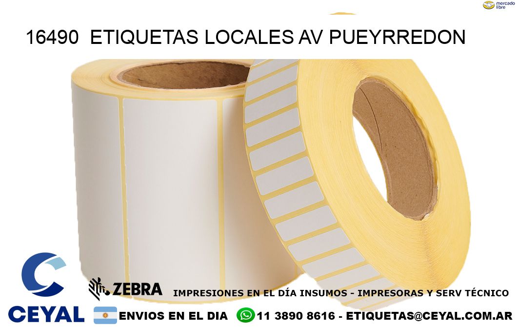 16490  etiquetas locales Av Pueyrredon