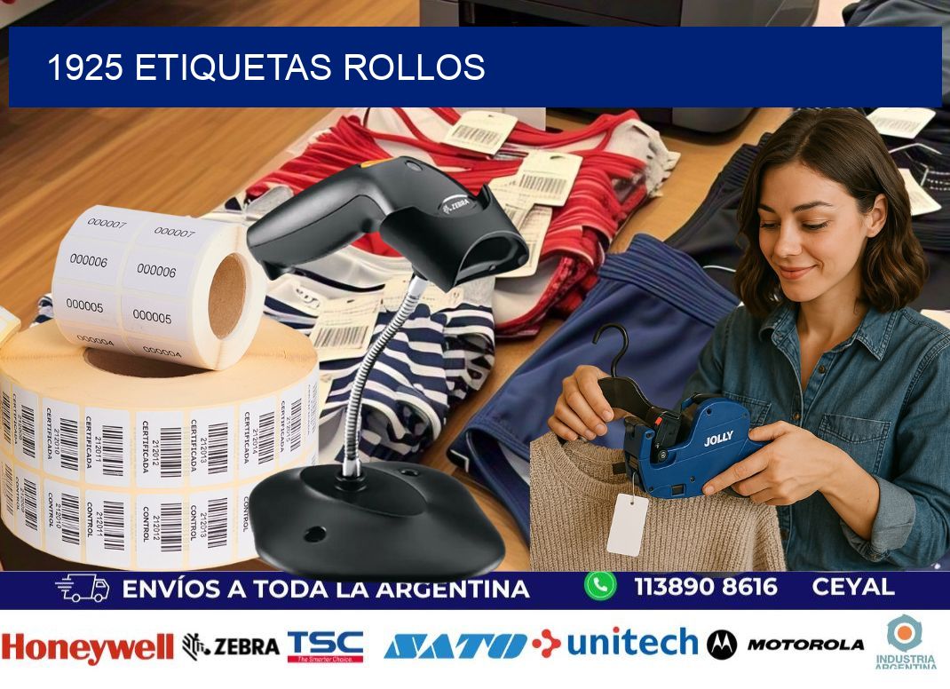 1925 etiquetas rollos