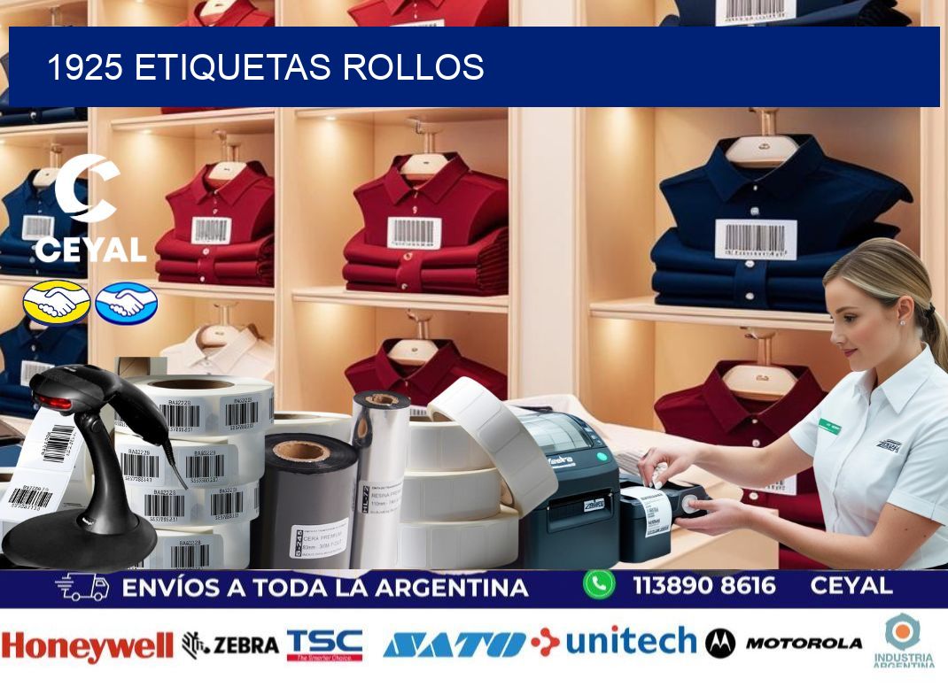 1925 etiquetas rollos