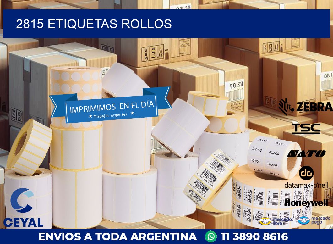 2815 etiquetas rollos