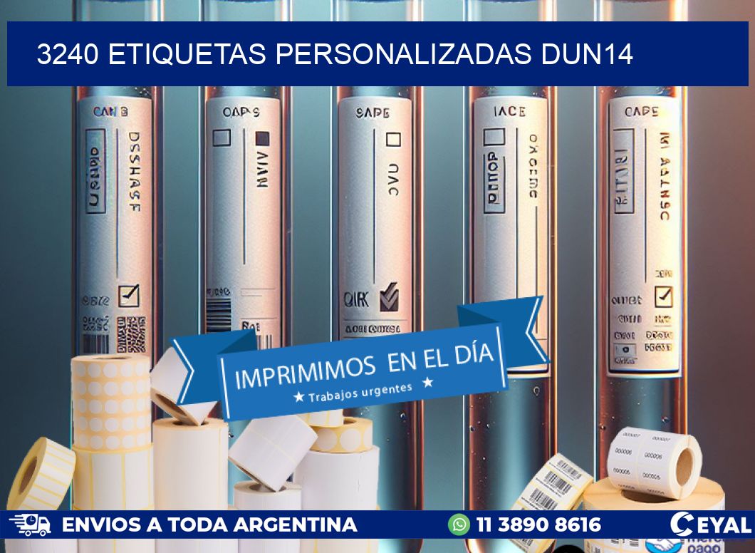 3240 Etiquetas personalizadas dun14