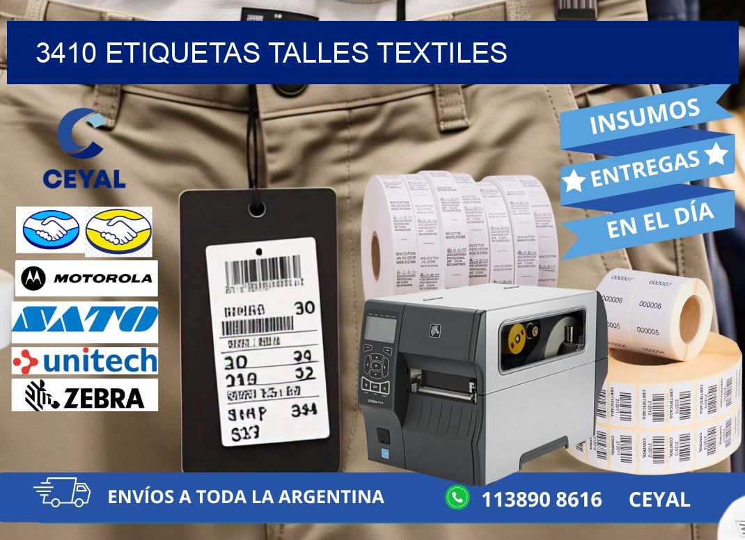 3410 ETIQUETAS TALLES TEXTILES