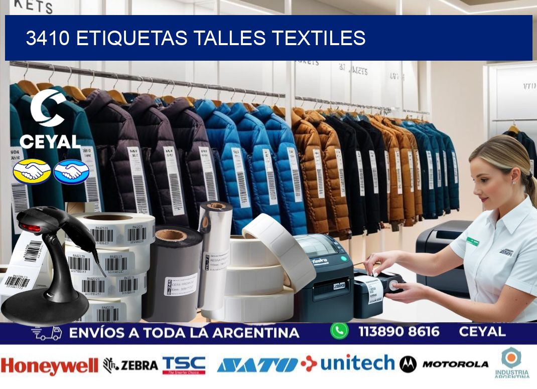 3410 ETIQUETAS TALLES TEXTILES