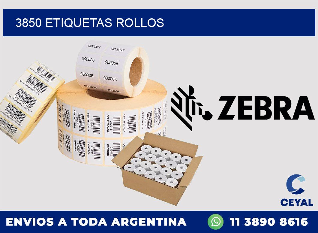 3850 etiquetas rollos