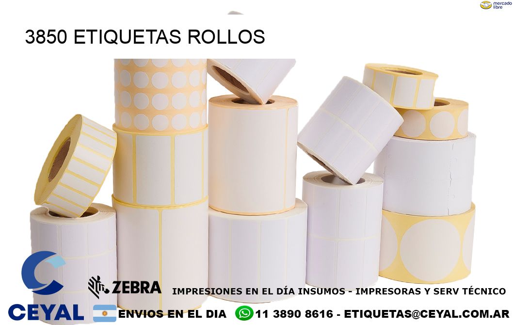3850 etiquetas rollos