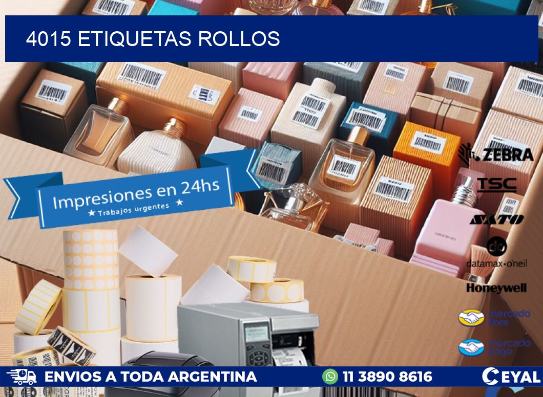 4015 etiquetas rollos