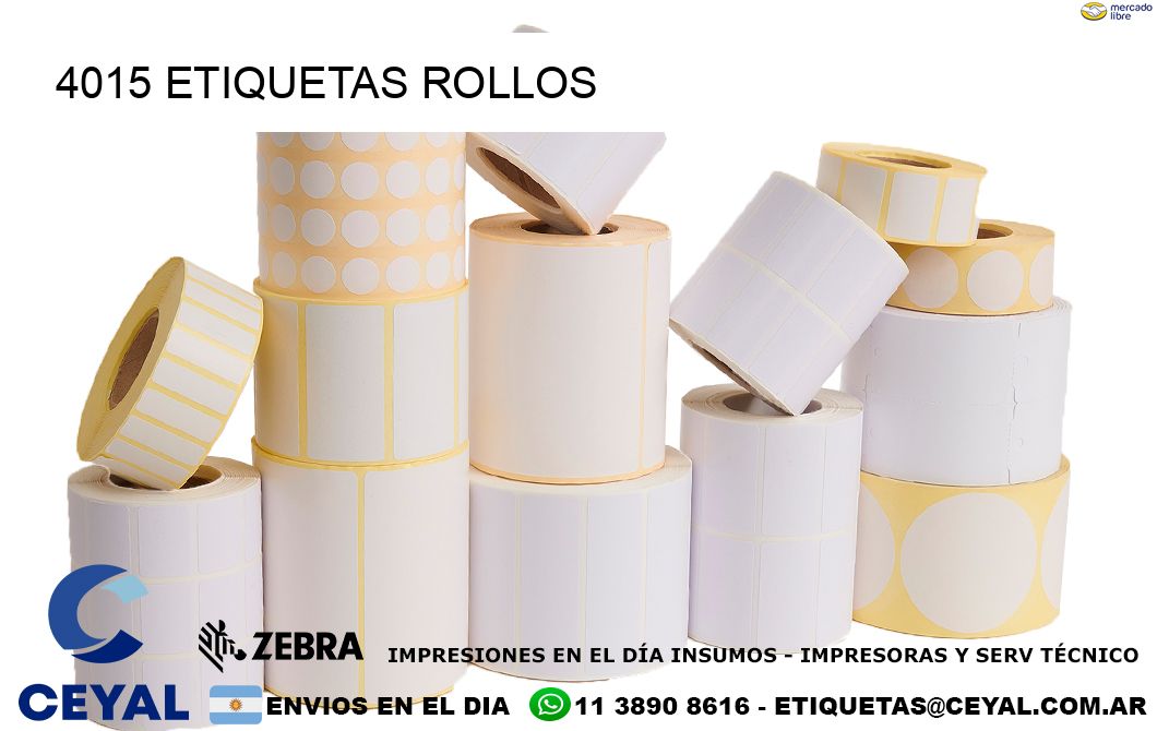 4015 etiquetas rollos