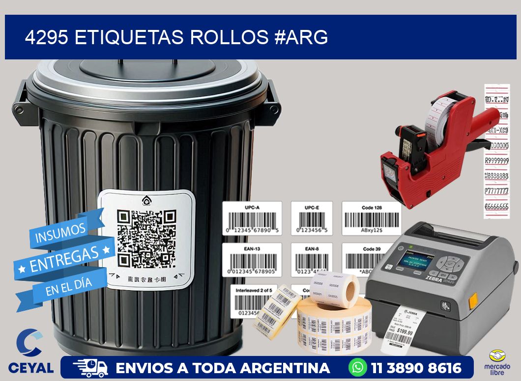 4295 etiquetas rollos #ARG