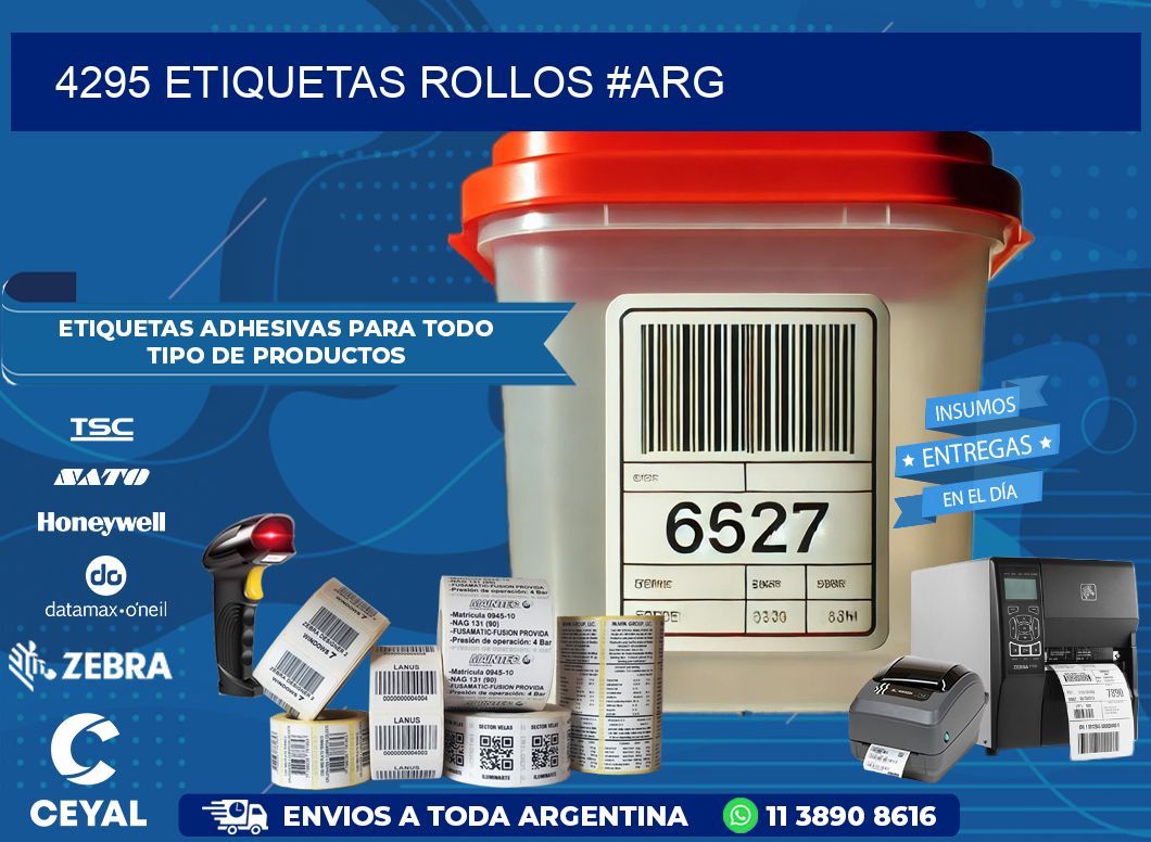 4295 etiquetas rollos #ARG