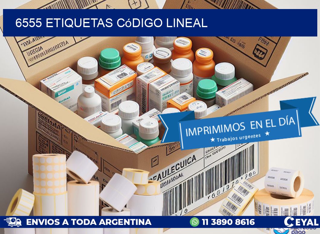 6555 Etiquetas código lineal