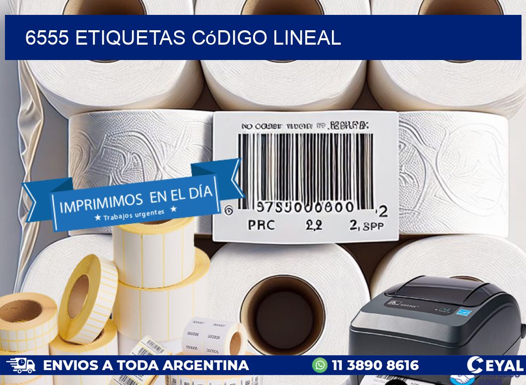6555 Etiquetas código lineal