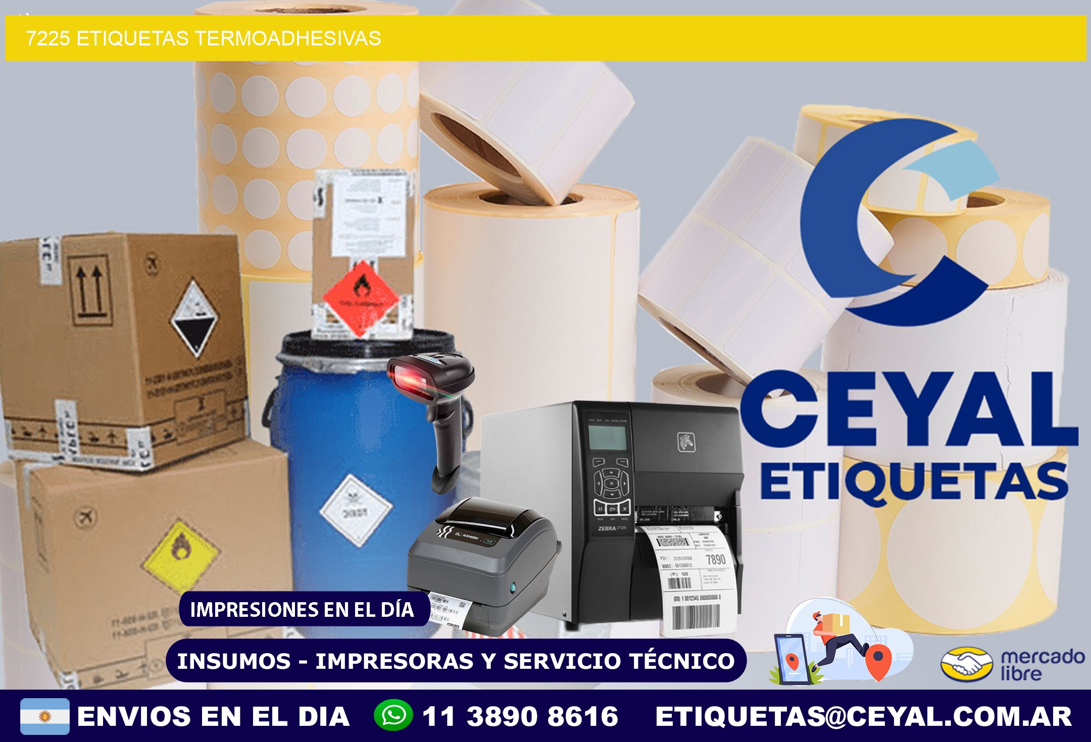 7225 etiquetas termoadhesivas