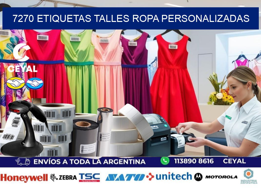 7270 ETIQUETAS TALLES ROPA PERSONALIZADAS