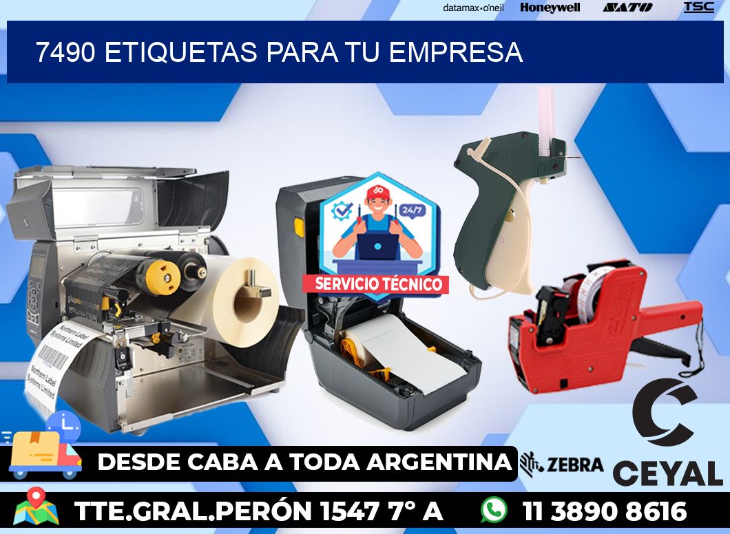 7490 etiquetas para tu empresa