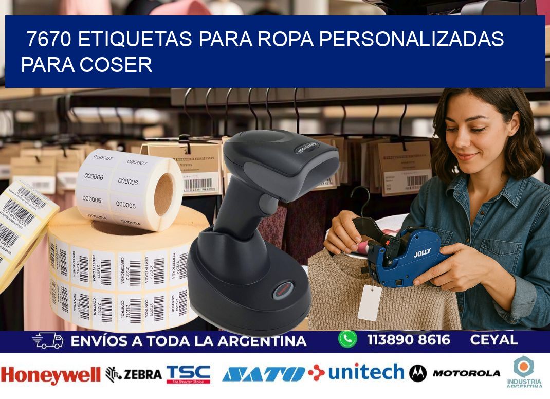 7670 Etiquetas para ropa personalizadas para coser