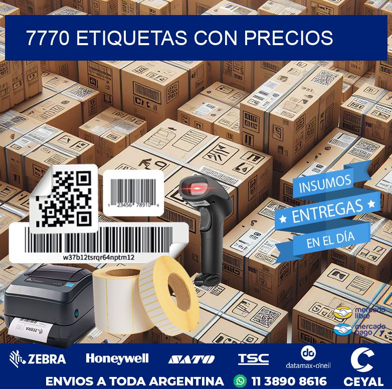 7770 etiquetas con precios