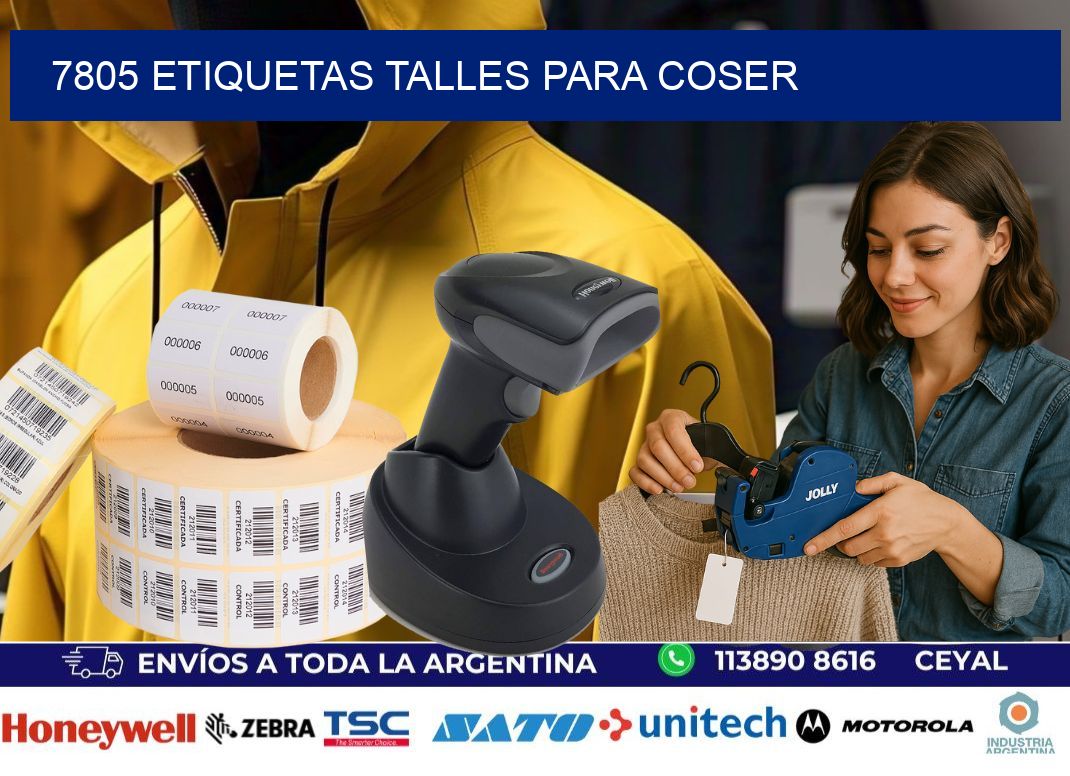 7805 ETIQUETAS TALLES PARA COSER