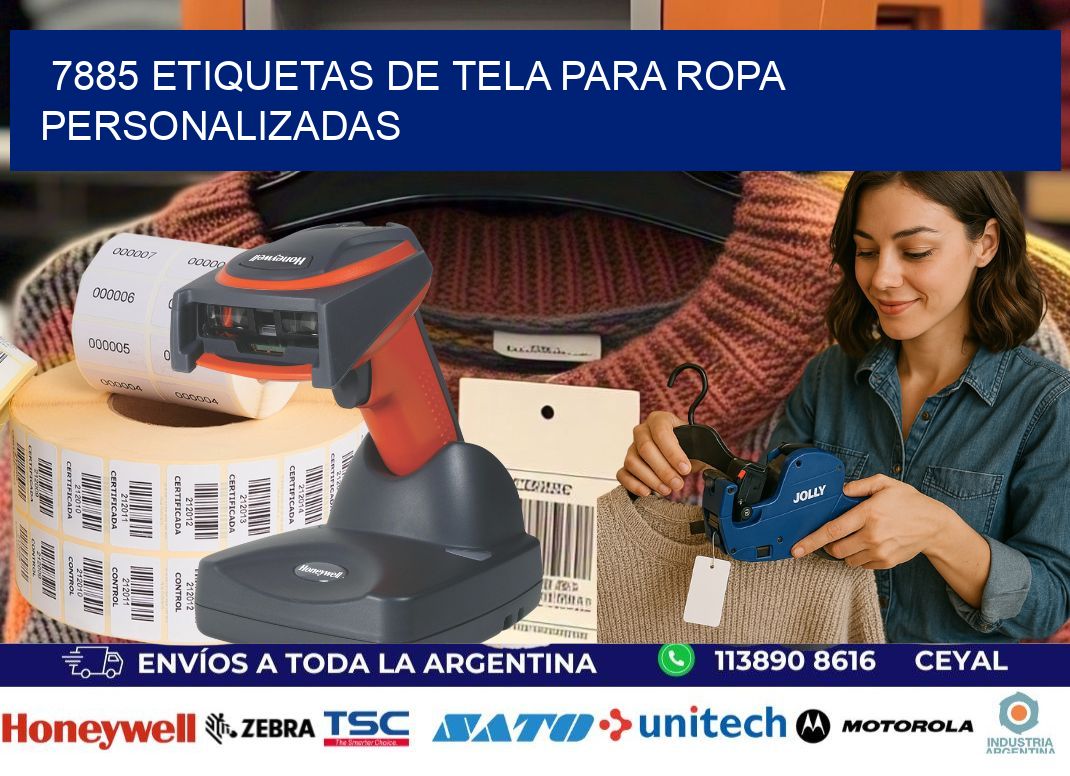 7885 Etiquetas de tela para ropa personalizadas