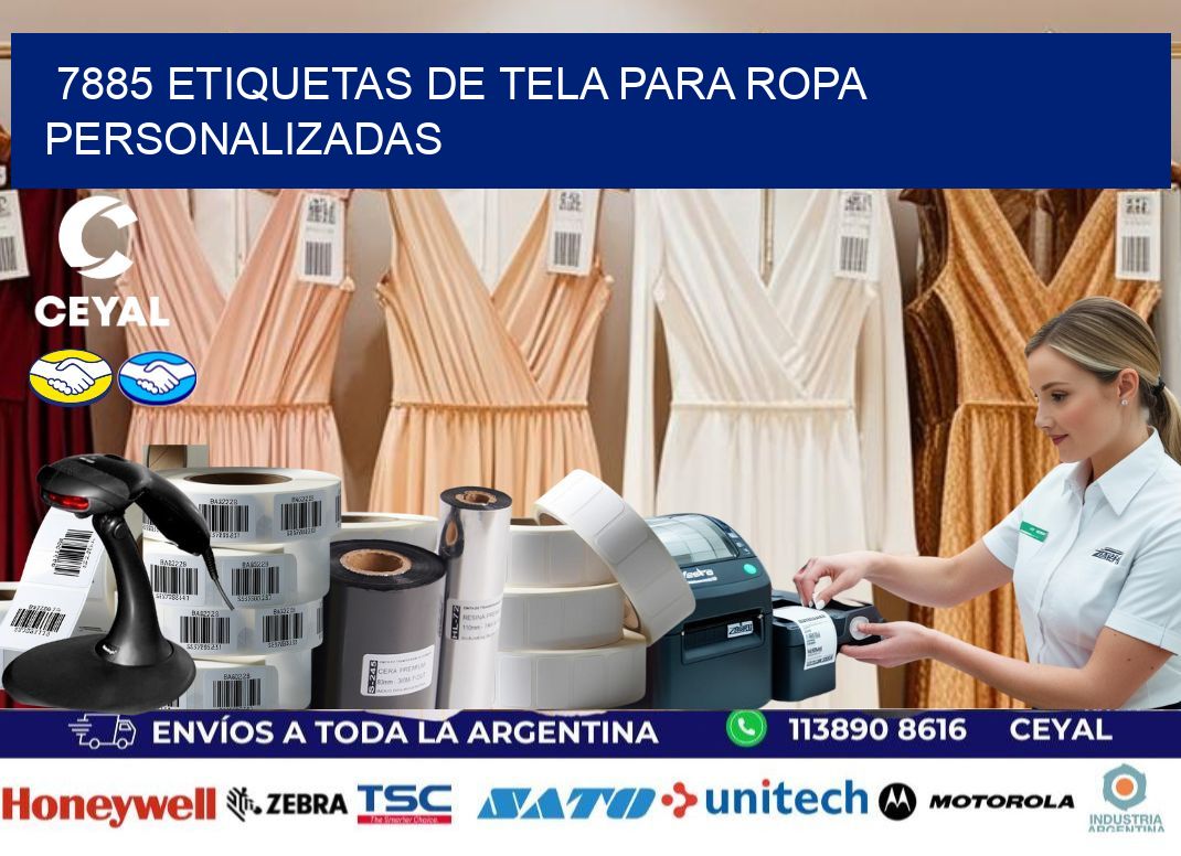 7885 Etiquetas de tela para ropa personalizadas