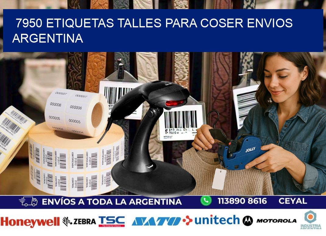7950 ETIQUETAS TALLES PARA COSER ENVIOS ARGENTINA